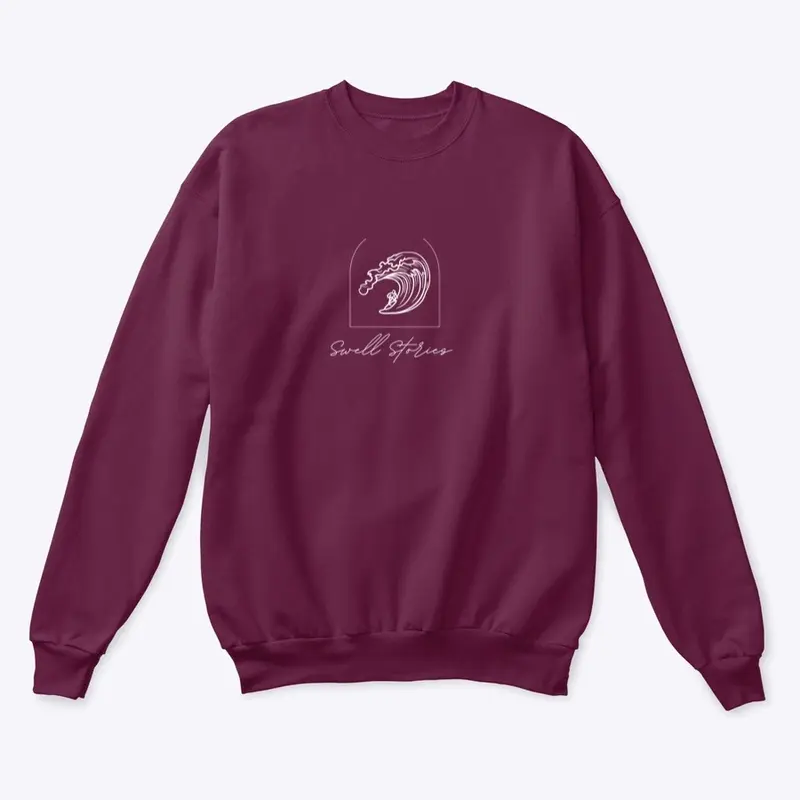 White Wave Crew neck