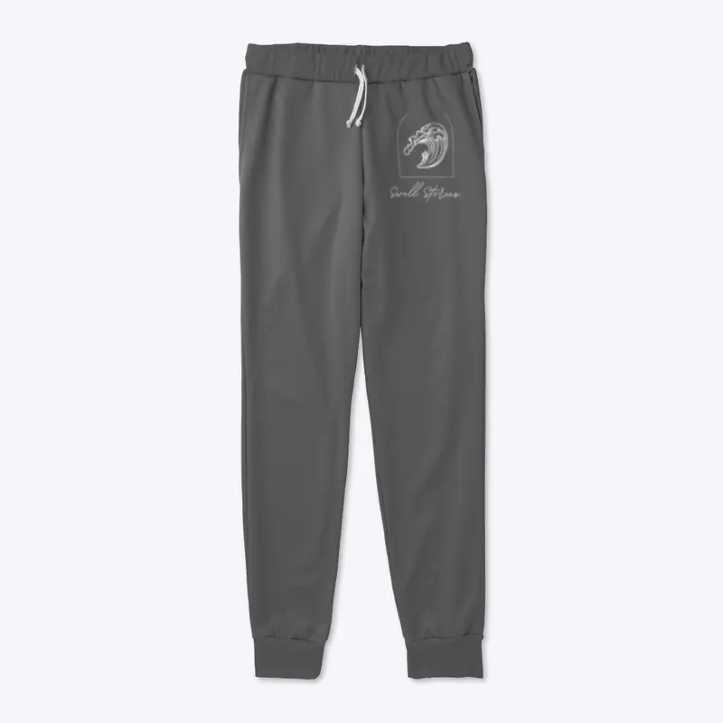 White Wave Logo on Joggers